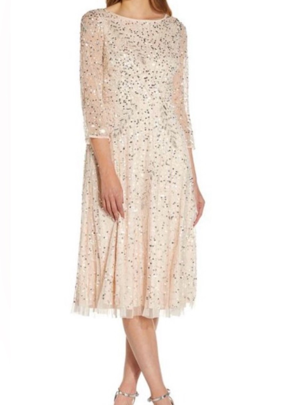 Adrianna Papell Midi Fit and Flare Dress - size 6